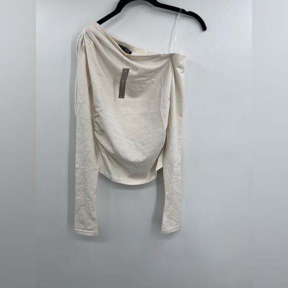 J.Crew Asymmetrical off-the-shoulder top in stretch cotton blend - Picture 4 of 4